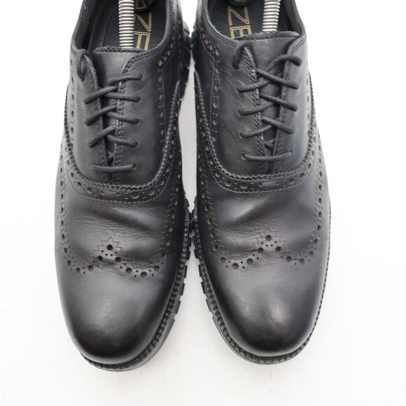 Cole Haan ZeroGrand Men's Size 10 M Black Leather Wingtip Oxford Sneaker C23738 - Picture 10 of 10